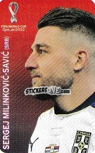 Sticker Sergej Milinković-Savić (Serbia) - FIFA World Cup Qatar 2022. International Edition - Panini