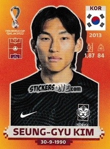 Sticker Seung-gyu Kim - FIFA World Cup Qatar 2022. International Edition - Panini