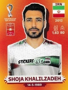 Sticker Shoja Khalilzadeh - FIFA World Cup Qatar 2022. International Edition - Panini