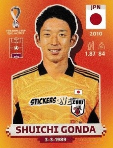 Cromo Shuichi Gonda - FIFA World Cup Qatar 2022. International Edition - Panini