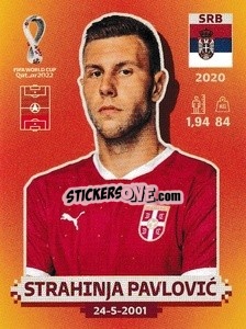 Figurina Strahinja Pavlović - FIFA World Cup Qatar 2022. International Edition - Panini