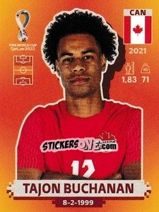 Sticker Tajon Buchanan - FIFA World Cup Qatar 2022. International Edition - Panini