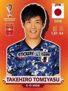 Sticker Takehiro Tomiyasu - FIFA World Cup Qatar 2022. International Edition - Panini