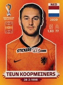 Sticker Teun Koopmeiners - FIFA World Cup Qatar 2022. International Edition - Panini