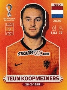 Cromo Teun Koopmeiners - FIFA World Cup Qatar 2022. International Edition - Panini