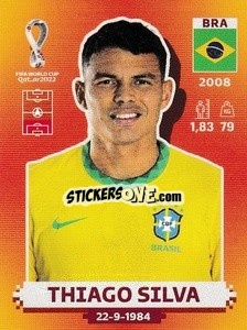 Cromo Thiago Silva - FIFA World Cup Qatar 2022. International Edition - Panini