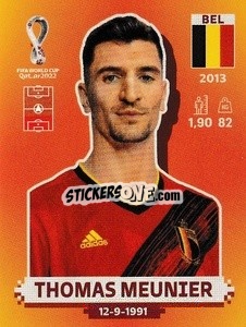 Sticker Thomas Meunier - FIFA World Cup Qatar 2022. International Edition - Panini