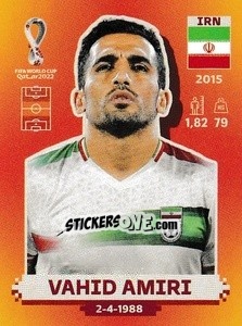 Sticker Vahid Amiri - FIFA World Cup Qatar 2022. International Edition - Panini