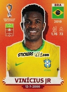 Sticker Vinícius Jr - FIFA World Cup Qatar 2022. International Edition - Panini