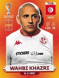 Figurina Wahbi Khazri - FIFA World Cup Qatar 2022. International Edition - Panini