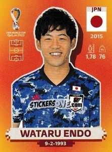 Figurina Wataru Endo - FIFA World Cup Qatar 2022. International Edition - Panini