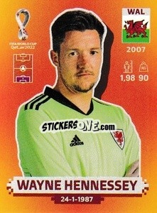 Sticker Wayne Hennessey - FIFA World Cup Qatar 2022. International Edition - Panini