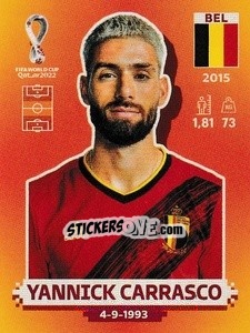 Figurina Yannick Carrasco - FIFA World Cup Qatar 2022. International Edition - Panini