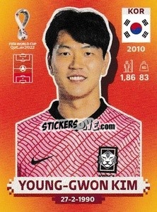 Sticker Young-gwon Kim - FIFA World Cup Qatar 2022. International Edition - Panini