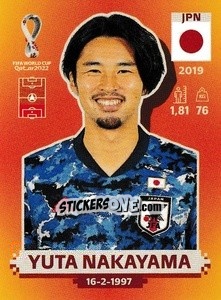 Sticker Yuta Nakayama - FIFA World Cup Qatar 2022. International Edition - Panini