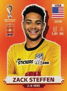 Sticker Zack Steffen - FIFA World Cup Qatar 2022. International Edition - Panini