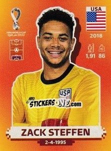 Cromo Zack Steffen - FIFA World Cup Qatar 2022. International Edition - Panini