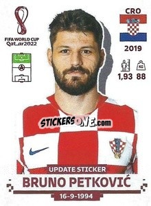 Sticker Bruno Petković - FIFA World Cup Qatar 2022. Standard Edition - Panini