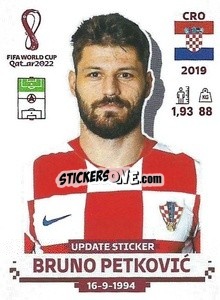 Cromo Bruno Petković - FIFA World Cup Qatar 2022. Standard Edition - Panini