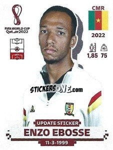 Sticker Enzo Ebosse - FIFA World Cup Qatar 2022. Standard Edition - Panini