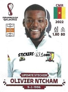 Sticker Olivier Ntcham - FIFA World Cup Qatar 2022. Standard Edition - Panini