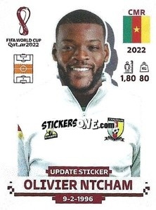 Cromo Olivier Ntcham - FIFA World Cup Qatar 2022. Standard Edition - Panini