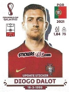 Cromo Diogo Dalot - FIFA World Cup Qatar 2022. Standard Edition - Panini