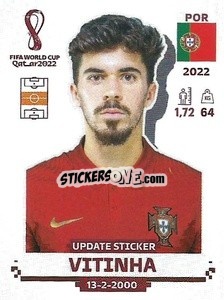 Sticker Vitinha - FIFA World Cup Qatar 2022. Standard Edition - Panini