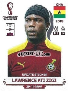 Sticker Lawrence Ati Zigi - FIFA World Cup Qatar 2022. Standard Edition - Panini