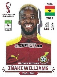 Cromo Iñaki Williams - FIFA World Cup Qatar 2022. Standard Edition - Panini