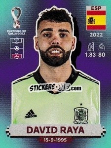 Cromo David Raya - FIFA World Cup Qatar 2022. Standard Edition - Panini