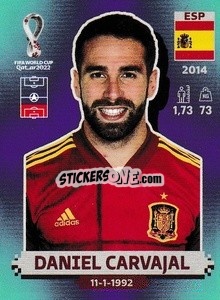 Sticker Daniel Carvajal - FIFA World Cup Qatar 2022. Standard Edition - Panini
