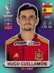 Sticker Hugo Guillamón - FIFA World Cup Qatar 2022. Standard Edition - Panini