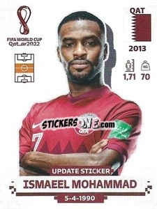 Sticker Ismaeel Mohammad - FIFA World Cup Qatar 2022. Standard Edition - Panini