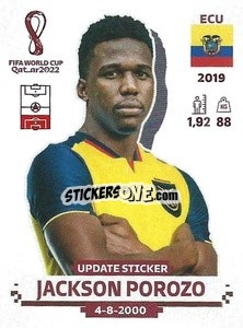 Sticker Jackson Porozo - FIFA World Cup Qatar 2022. Standard Edition - Panini