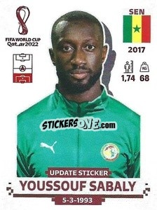 Figurina Youssouf Sabaly - FIFA World Cup Qatar 2022. Standard Edition - Panini