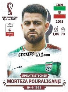 Cromo Morteza Pouraliganji - FIFA World Cup Qatar 2022. Standard Edition - Panini