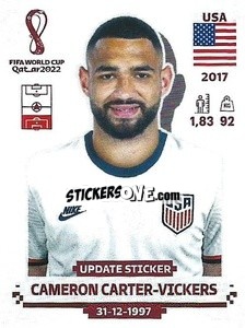 Cromo Cameron Carter-Vickers - FIFA World Cup Qatar 2022. Standard Edition - Panini