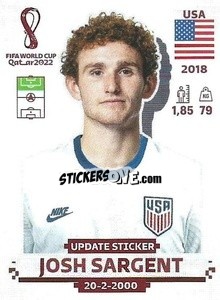 Sticker Josh Sargent - FIFA World Cup Qatar 2022. Standard Edition - Panini