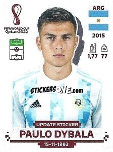 Cromo Paulo Dybala - FIFA World Cup Qatar 2022. Standard Edition - Panini