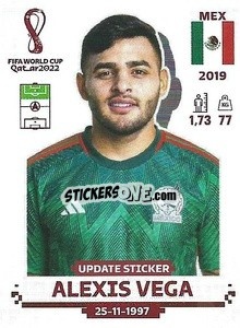 Sticker Alexis Vega - FIFA World Cup Qatar 2022. Standard Edition - Panini