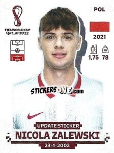 Sticker Nicola Zalewski - FIFA World Cup Qatar 2022. Standard Edition - Panini