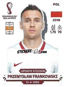 Sticker Przemysław Frankowski - FIFA World Cup Qatar 2022. Standard Edition - Panini