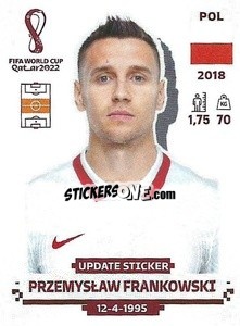 Cromo Przemysław Frankowski - FIFA World Cup Qatar 2022. Standard Edition - Panini