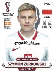 Sticker Szymon Żurkowski - FIFA World Cup Qatar 2022. Standard Edition - Panini