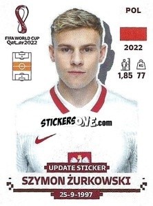 Cromo Szymon Żurkowski - FIFA World Cup Qatar 2022. Standard Edition - Panini