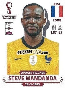 Sticker Steve Mandanda - FIFA World Cup Qatar 2022. Standard Edition - Panini