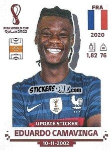 Sticker Eduardo Camavinga - FIFA World Cup Qatar 2022. Standard Edition - Panini