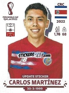 Sticker Carlos Martínez - FIFA World Cup Qatar 2022. Standard Edition - Panini