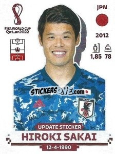 Sticker Hiroki Sakai - FIFA World Cup Qatar 2022. Standard Edition - Panini